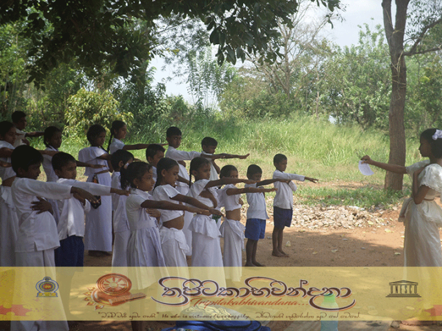 "ත්‍රිපිටකාභිවන්දනා" - ත්‍රිපිටකය පිළිබඳව දහම් පාසල් සිසුන් දැනුවත්කිරීම හා ප්‍රතිඥාව ලබා ගැනීම [ 2019.03.17]