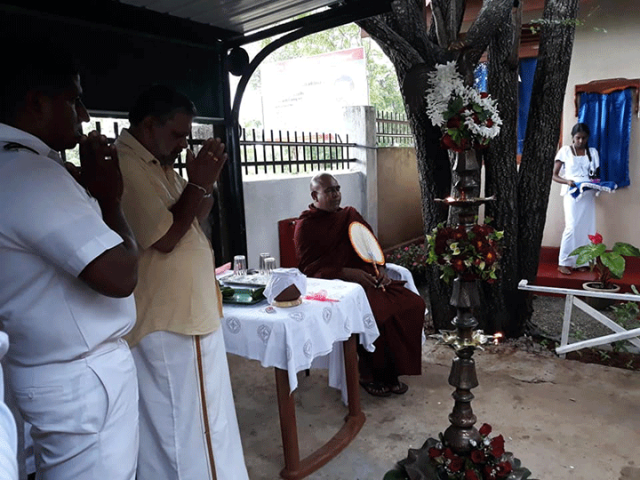 කාර්යාලයීය පරිශ්‍රයේ ඉදිකළ ප්‍රති ආශ්‍රැත ජල පිරිපහදු පද්ධතිය විවෘත කිරීම